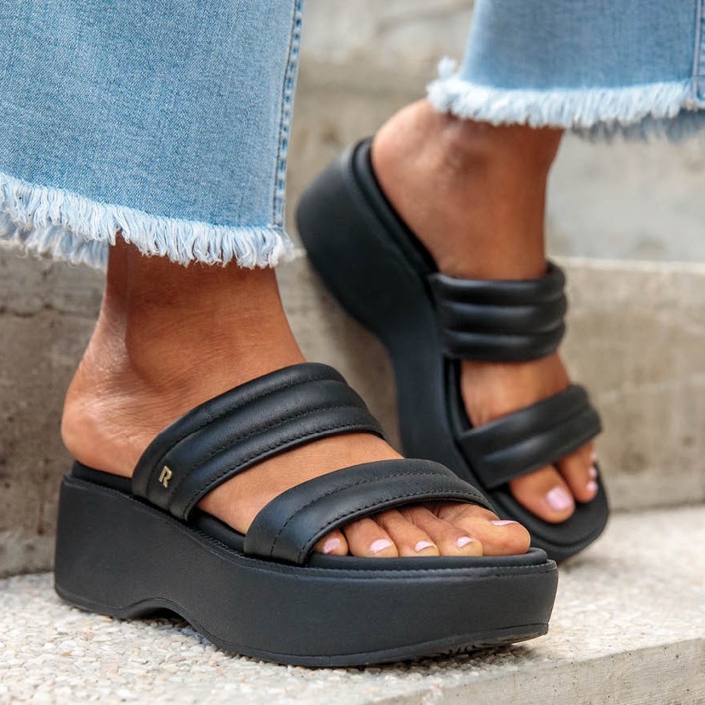 Reef Women’s Lofty Lux HI black Platform Sandals